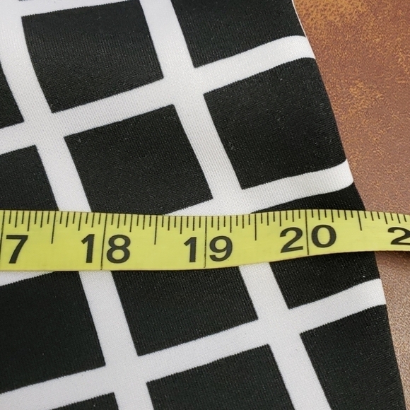 NEW Direction Window Pane Black & White Pants L - Picture 8 of 12